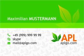 Visitenkarte "Green Style"
